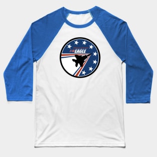 F-15 Eagle Patch Baseball T-Shirt